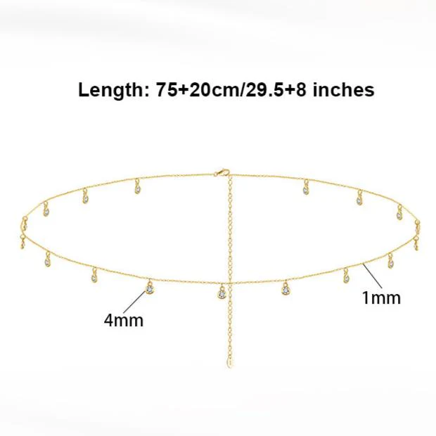 CHARM WAIST CHAIN IN STERLING SILVER - Image 5