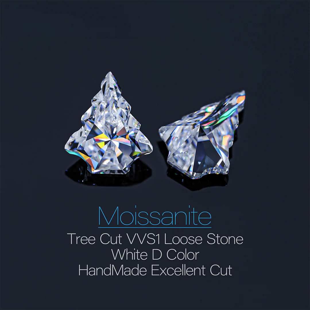 CHRISTMAS TREE CUT MOISSANITE LOOSE DIAMOND - Image 3