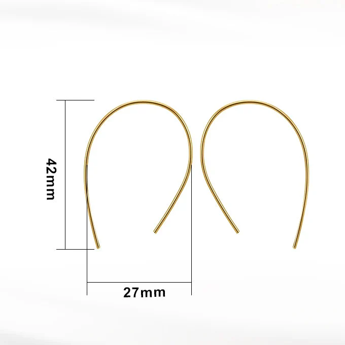 CLASSIC CURVED HOOK EARRINGS IN STERLING SILVER - Image 6