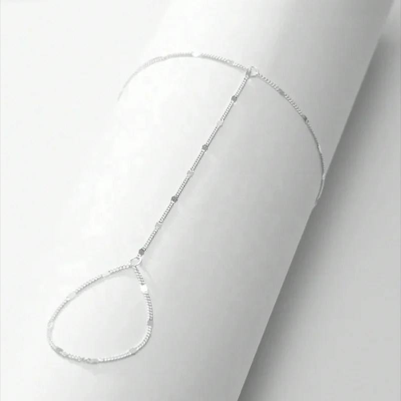 CLASSIC HAND CHAIN BRACELET IN STERLING SILVER - Image 4
