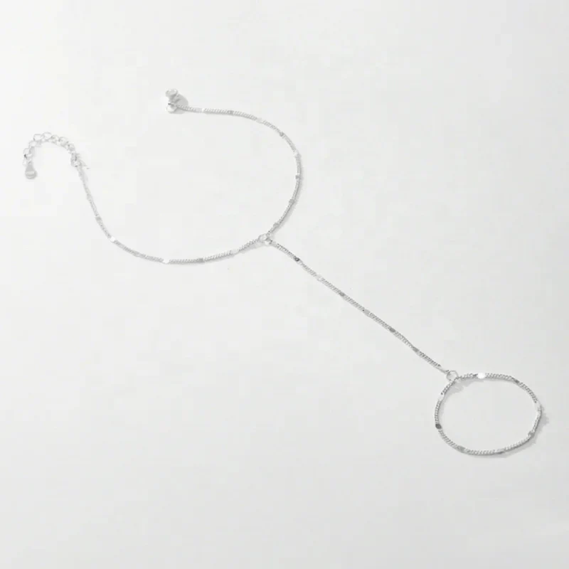 CLASSIC HAND CHAIN BRACELET IN STERLING SILVER - Image 5