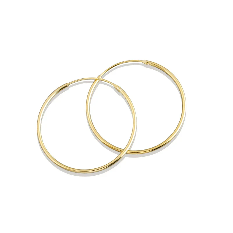 CLASSIC HOOP EARRING IN STERLING SILVER - Image 6