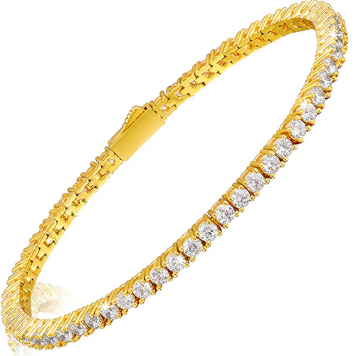CLASSIC MOISSANITE DIAMOND TENNIS BRACELET IN STERLING SILVER - Image 4