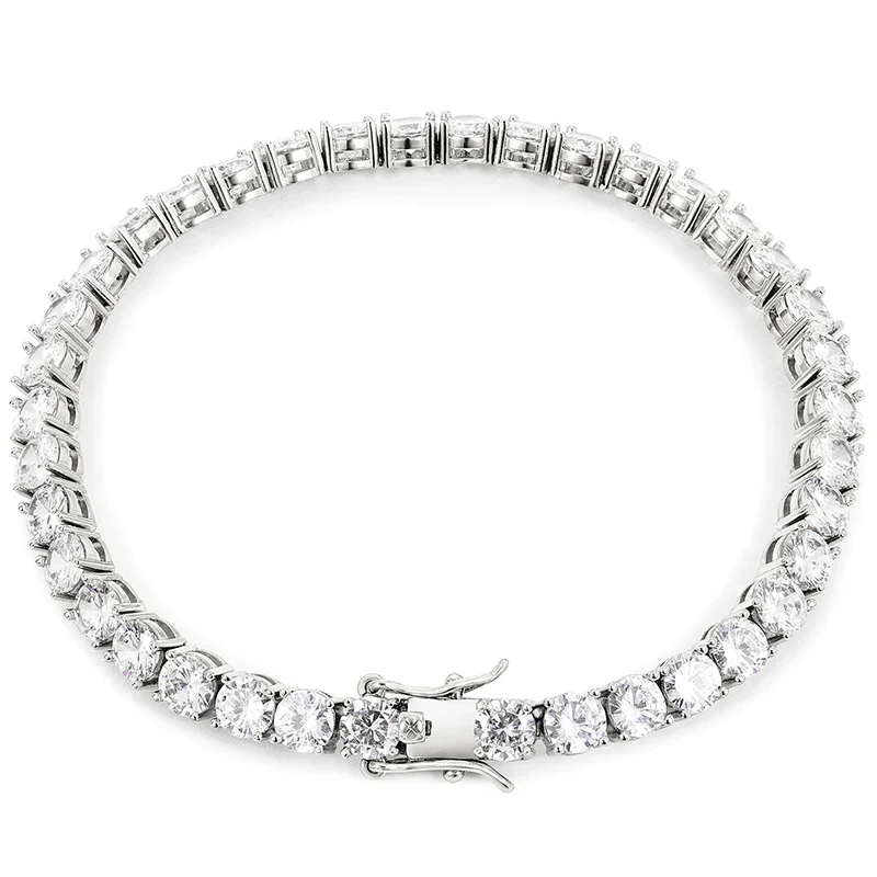 CLASSIC MOISSANITE DIAMOND TENNIS BRACELET IN STERLING SILVER - Image 5
