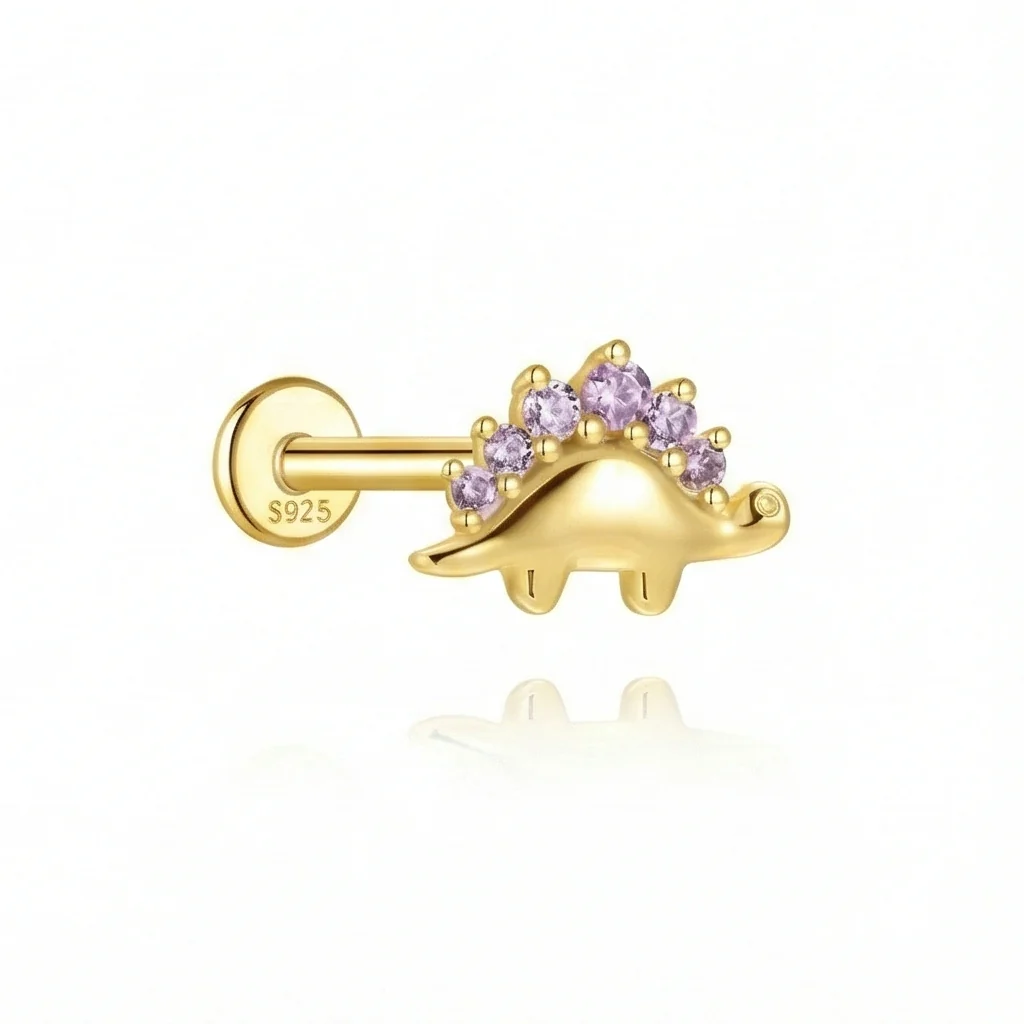 COLORFUL CARTILAGE PIERCING IN STERLING SILVER - Image 10