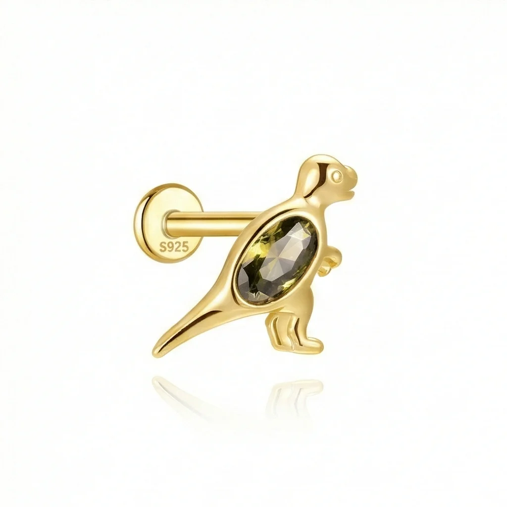 COLORFUL CARTILAGE PIERCING IN STERLING SILVER - Image 13