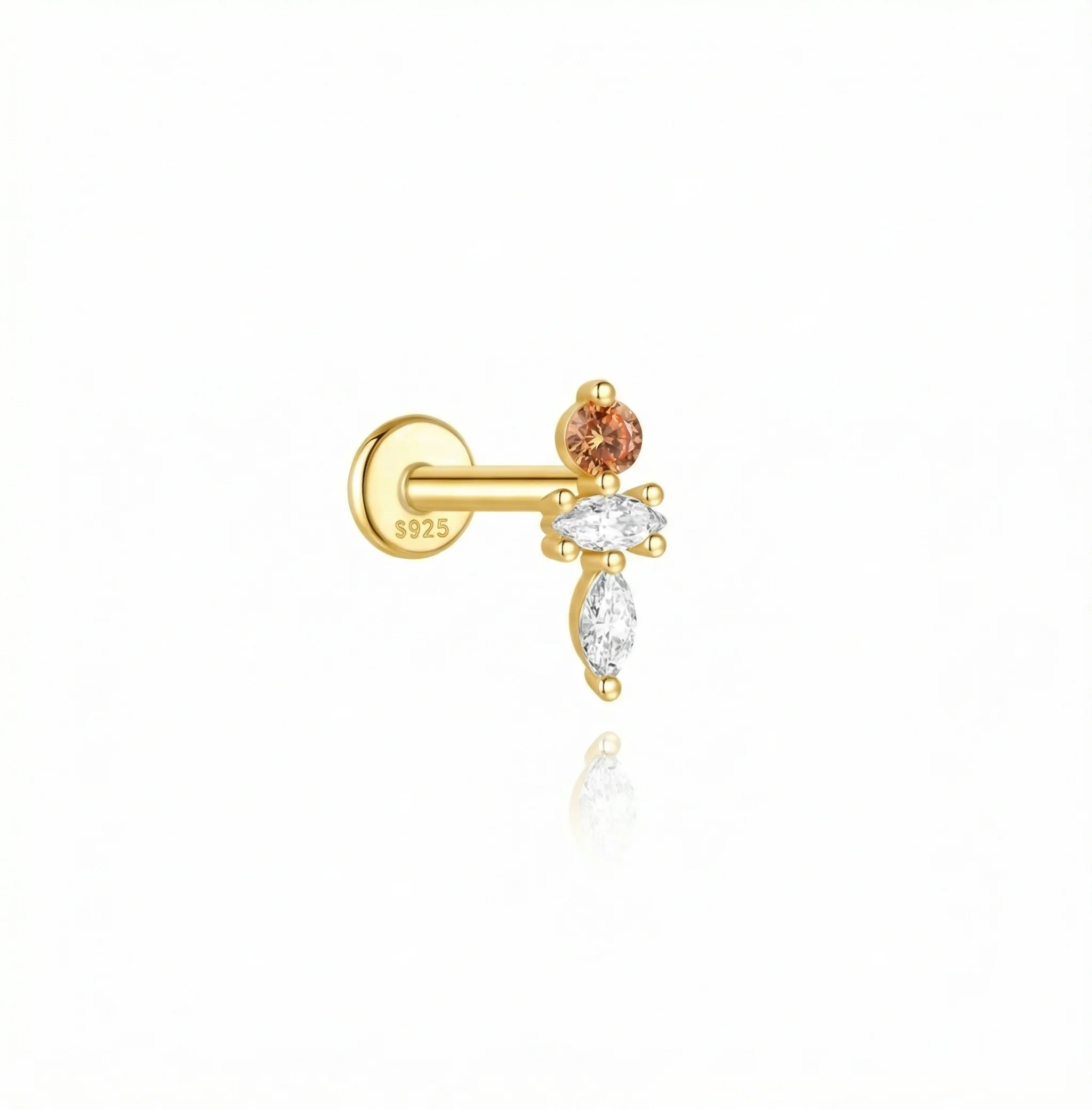 COLORFUL CARTILAGE PIERCING IN STERLING SILVER - Image 14