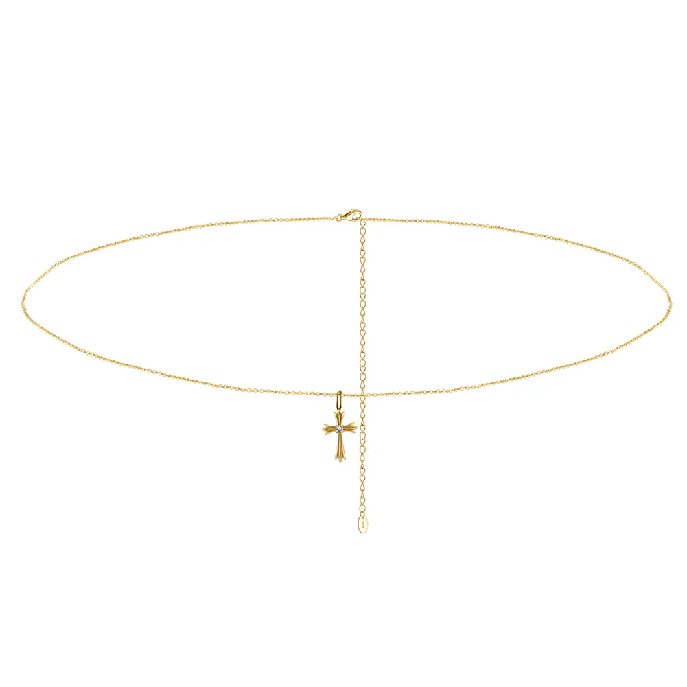 CROSS WAIST CHAIN IN STERLING SILVER - Image 4