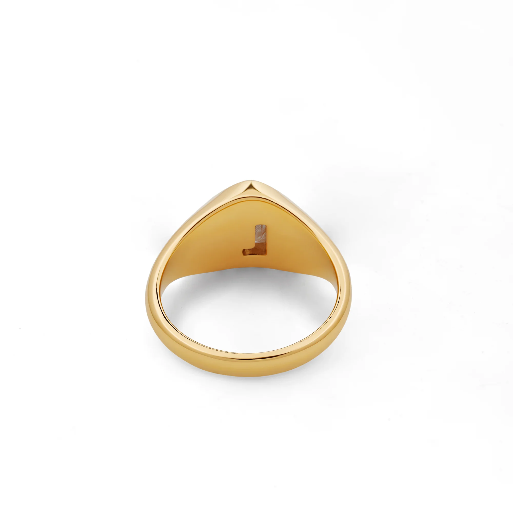 CUSTOM INITIAL MOISSANITE RING IN STERLING SILVER - Image 3