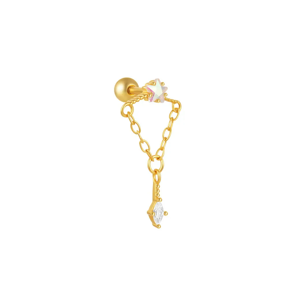 DANGLE CARTILAGE PIERCINGS IN STERLING SILVER - Image 10