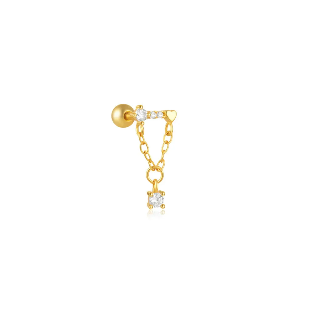 DANGLE CARTILAGE PIERCINGS IN STERLING SILVER - Image 6
