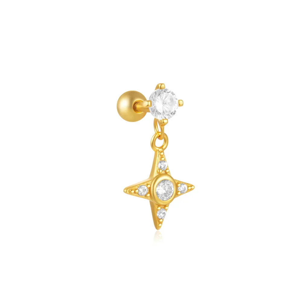 DANGLE CARTILAGE PIERCINGS IN STERLING SILVER - Image 8