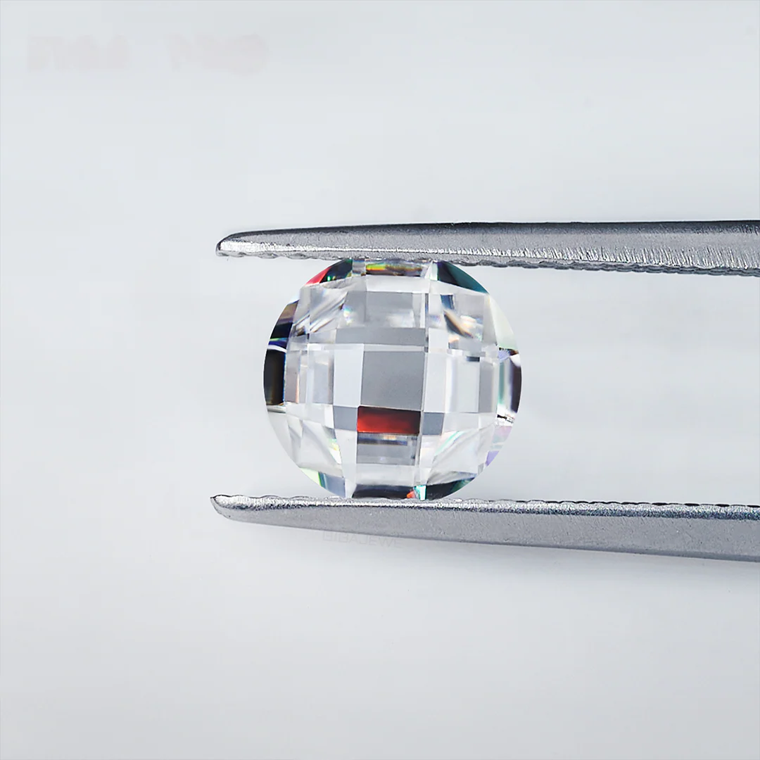 DOUBLE SIDED ROUND ROSE CUT MOISSANITE LOOSE DAIMOND - Image 5
