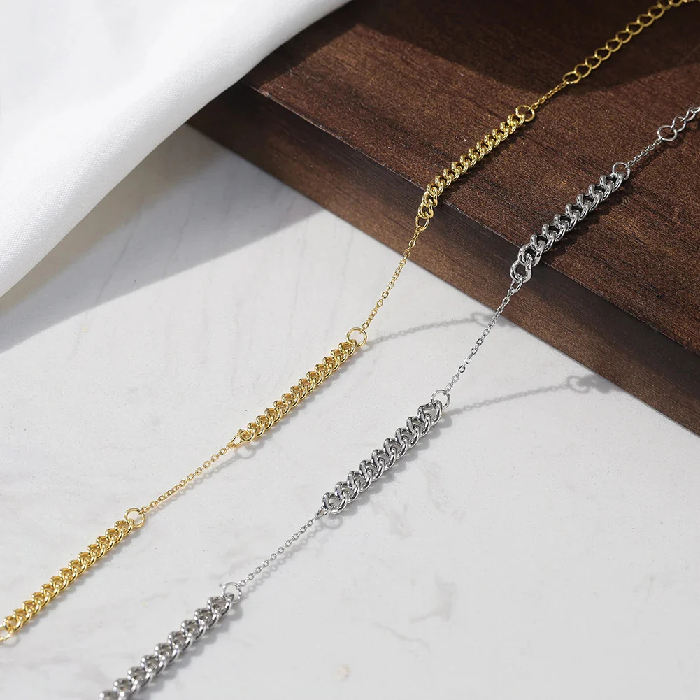 DUO CHAIN BRACELET IN STERLING SILVER - Image 3