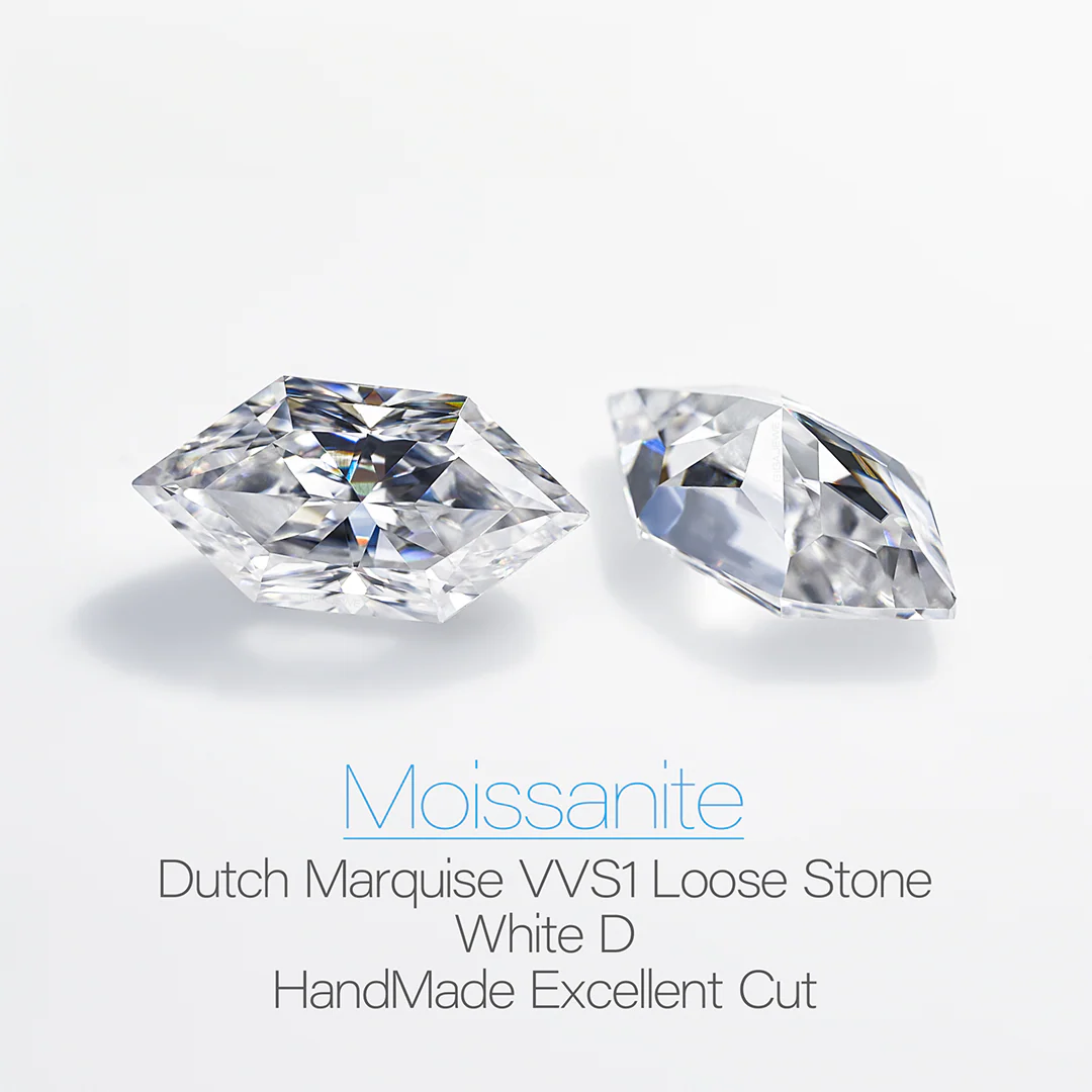 DUTCH MARQUISE CUT MOISSANITE LOOSE DIAMOND - Image 2