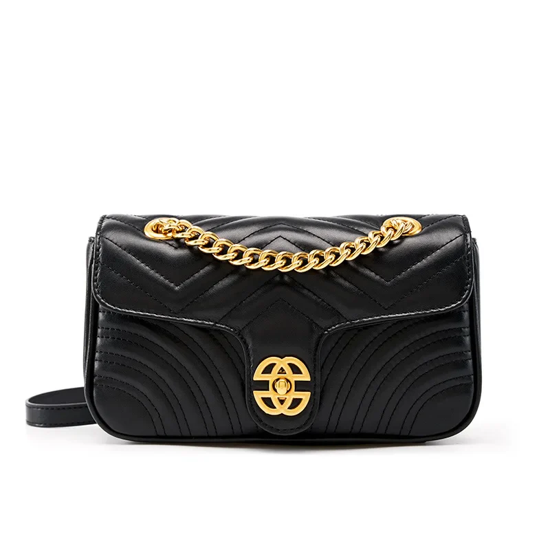 ELARA GOLD LINK CROSSBODY BAG - Image 6