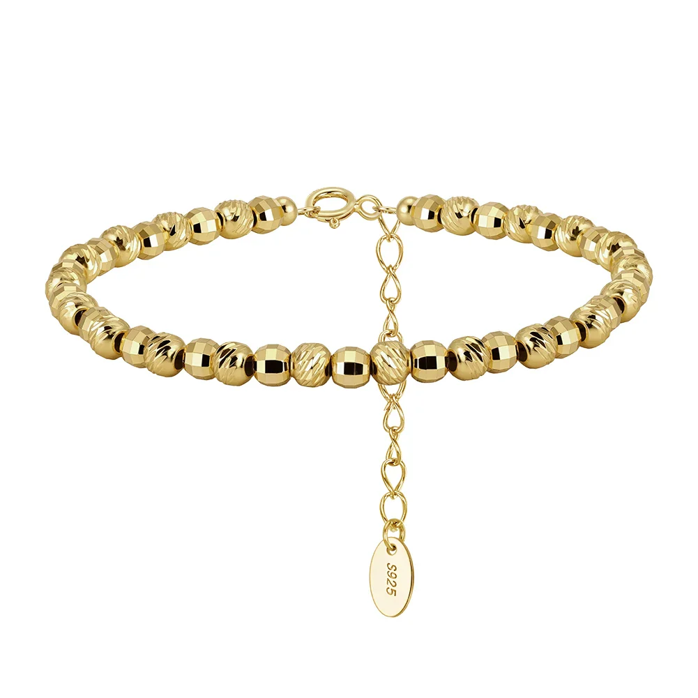 FACET BEAD BRACELET IN STERLING SILVER - Image 3