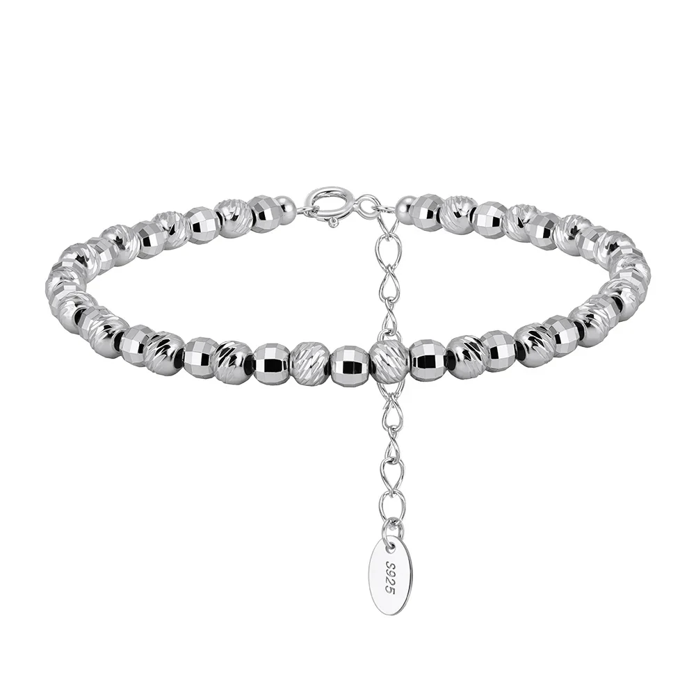 FACET BEAD BRACELET IN STERLING SILVER - Image 5