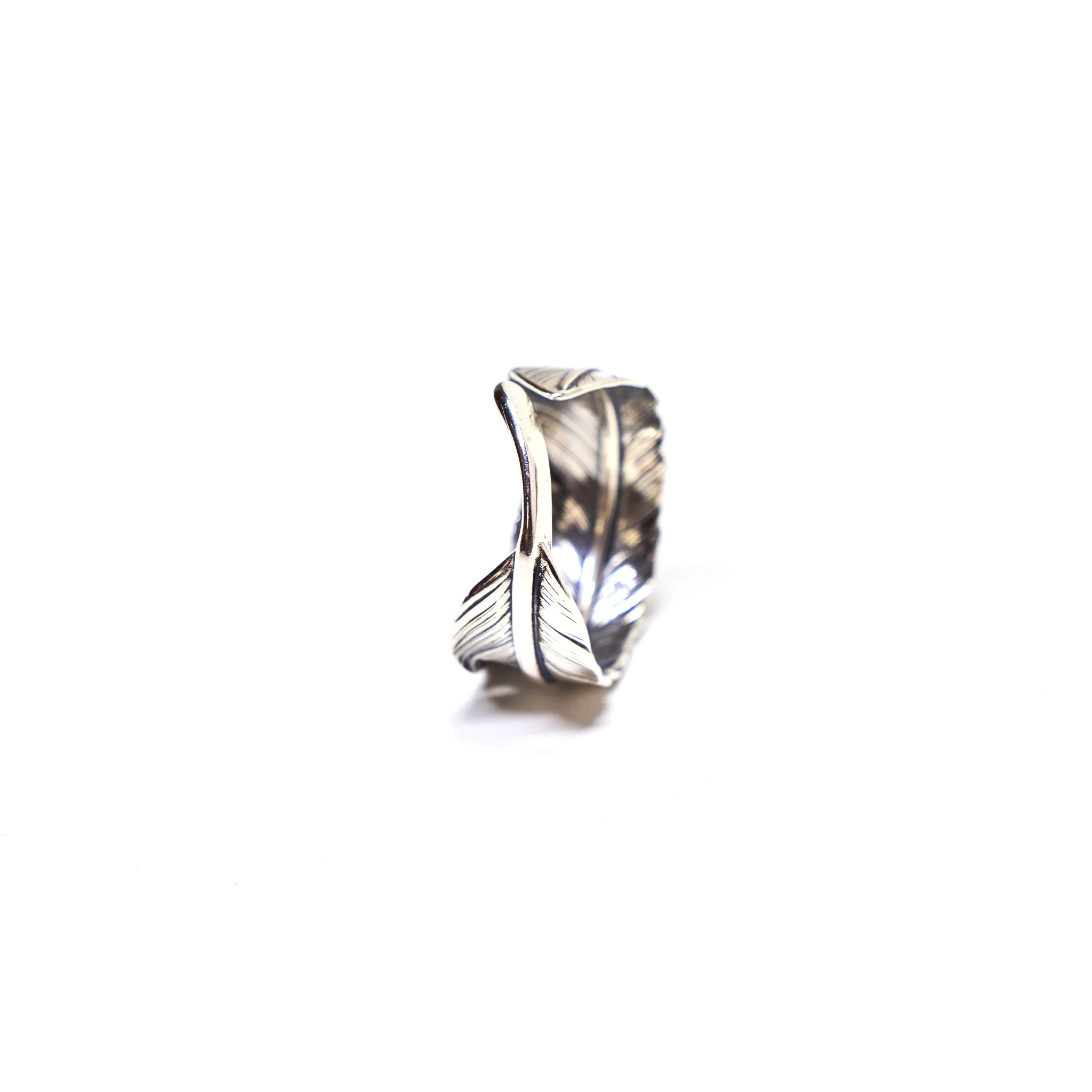 FEATHER RING IN STERLING SILVER - Image 3