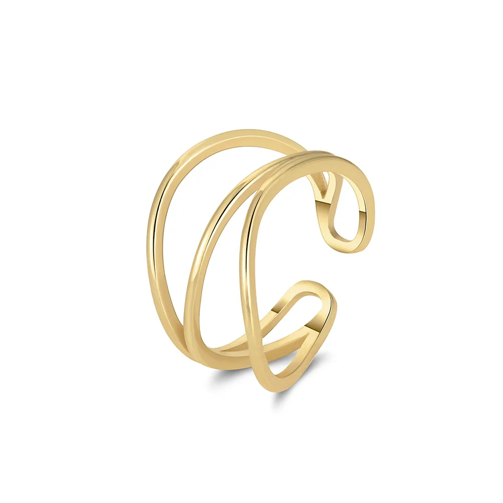 FLOWLINE WRAP OPEN RING IN STERLING SILVER - Image 6