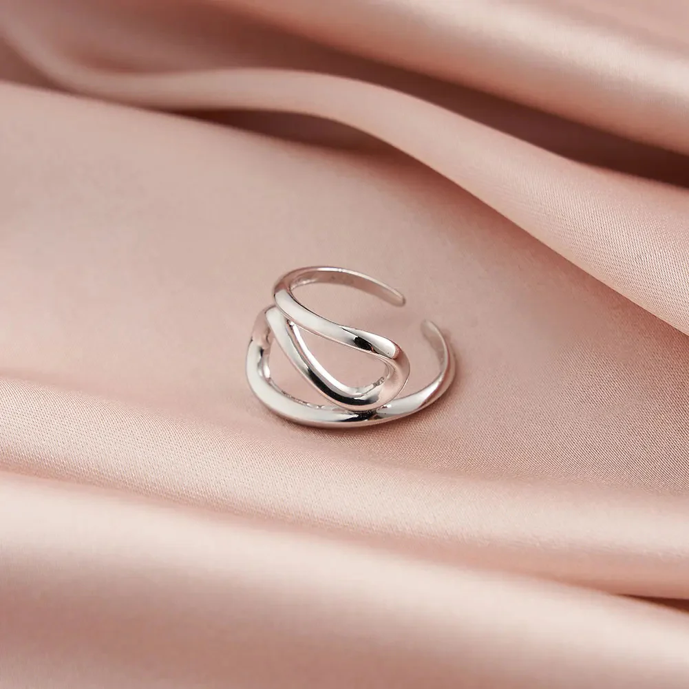 FLUID LOOP OPEN RING IN STERLING SILVER - Image 4