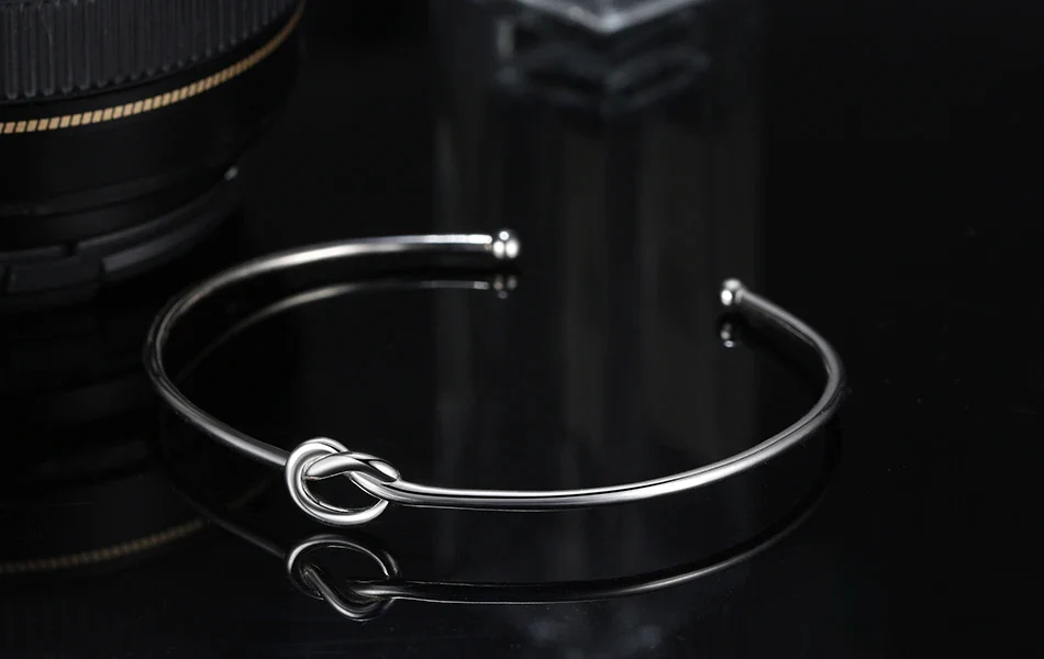 FOREVER KNOT CUFF BRACELET IN STERLING SILVER - Image 2