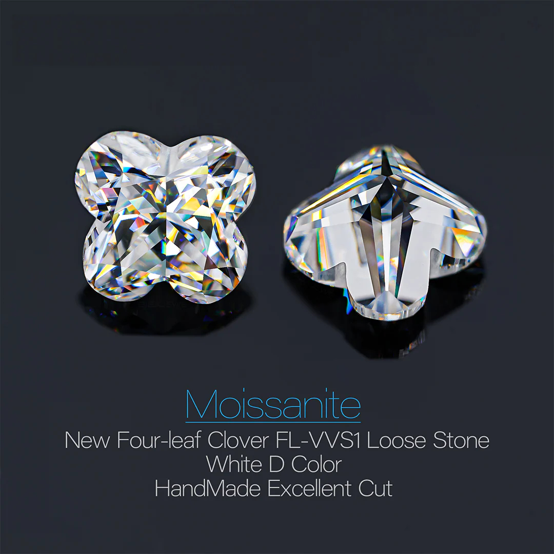 FOUR LEAF CLOVER CUT MOISSANITE LOOSE DIAMOND - Image 3