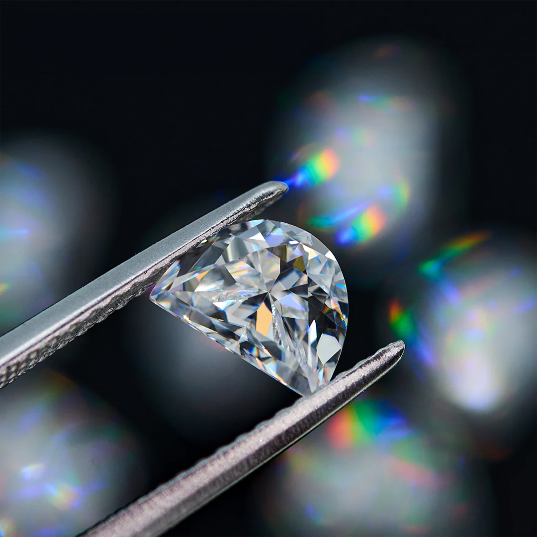 HALF MOON CUT MOISSANITE LOOSE DIAMOND - Image 2