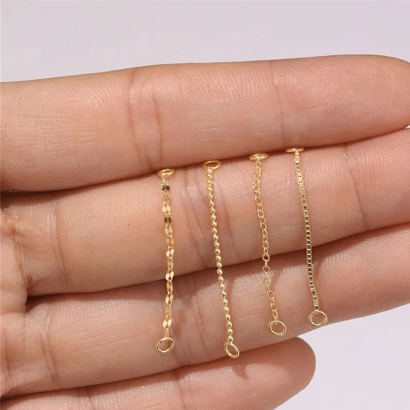 EAR PIERCING CHAIN IN SOLID GOLD - Image 4