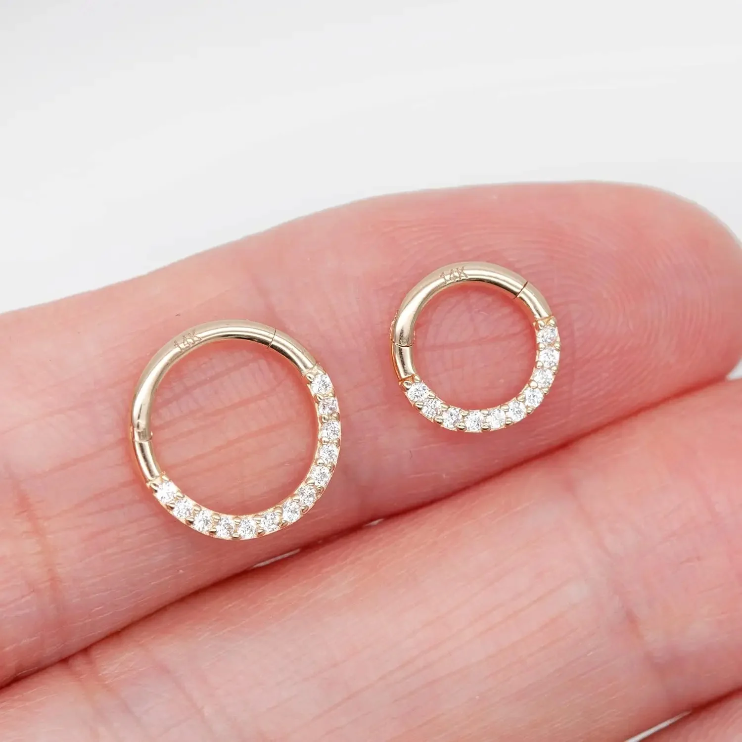 HOOP RING PIERCING IN SOLID GOLD - Image 5