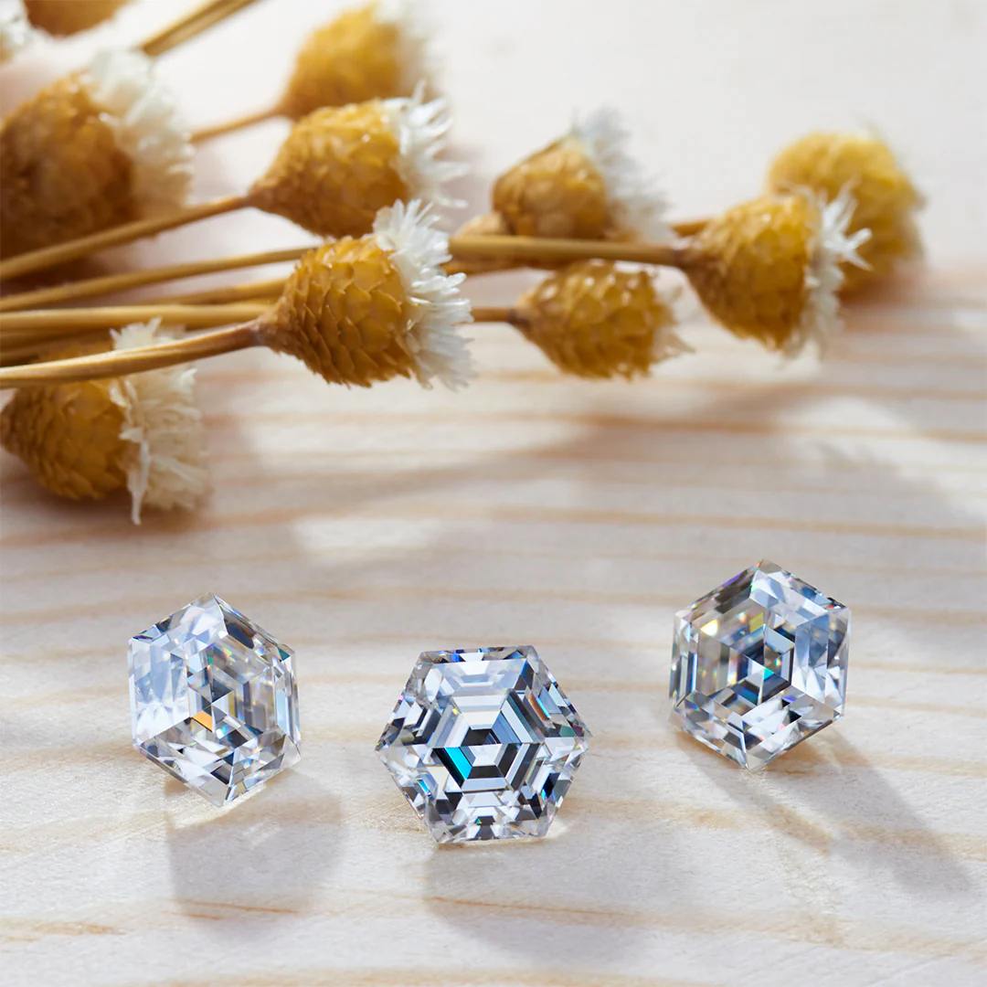 HEXAGON CUT MOISSANITE LOOSE DIAMOND - Image 4