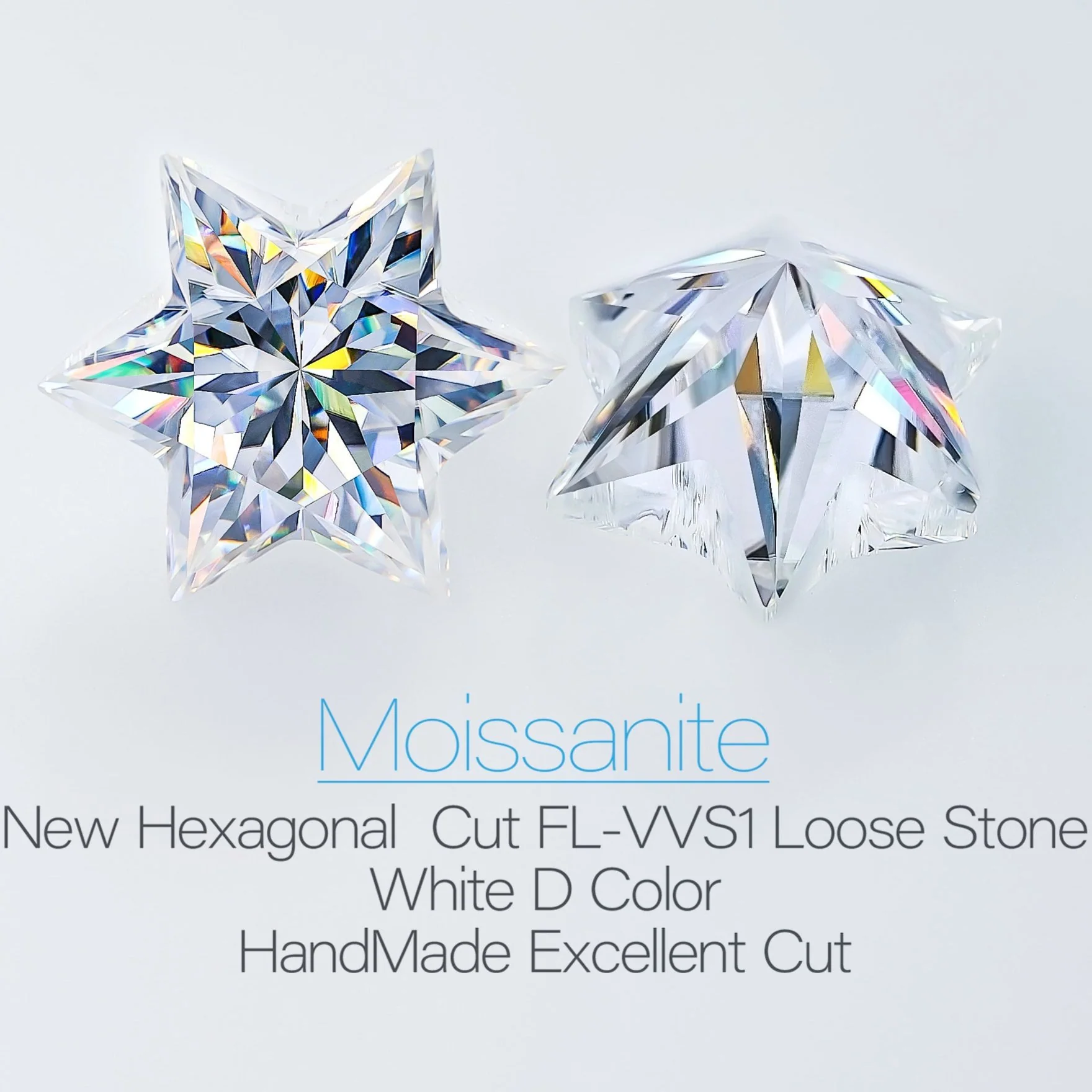 HEXAGRAM CUT STAR MOISSANITE LOOSE DIAMOND - Image 5