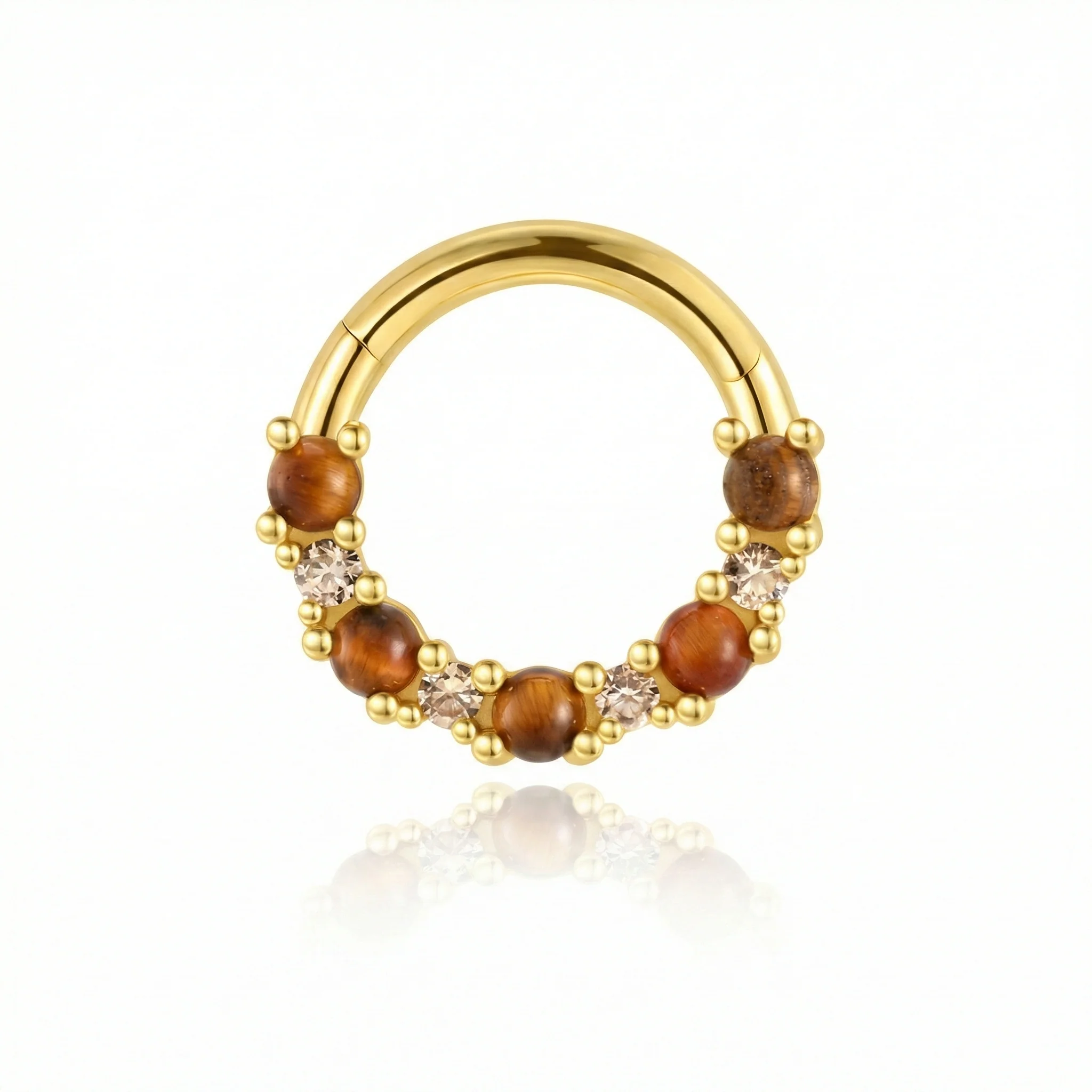 HOOP SEGMENT PIERCING IN STERLING SILVER - Image 5