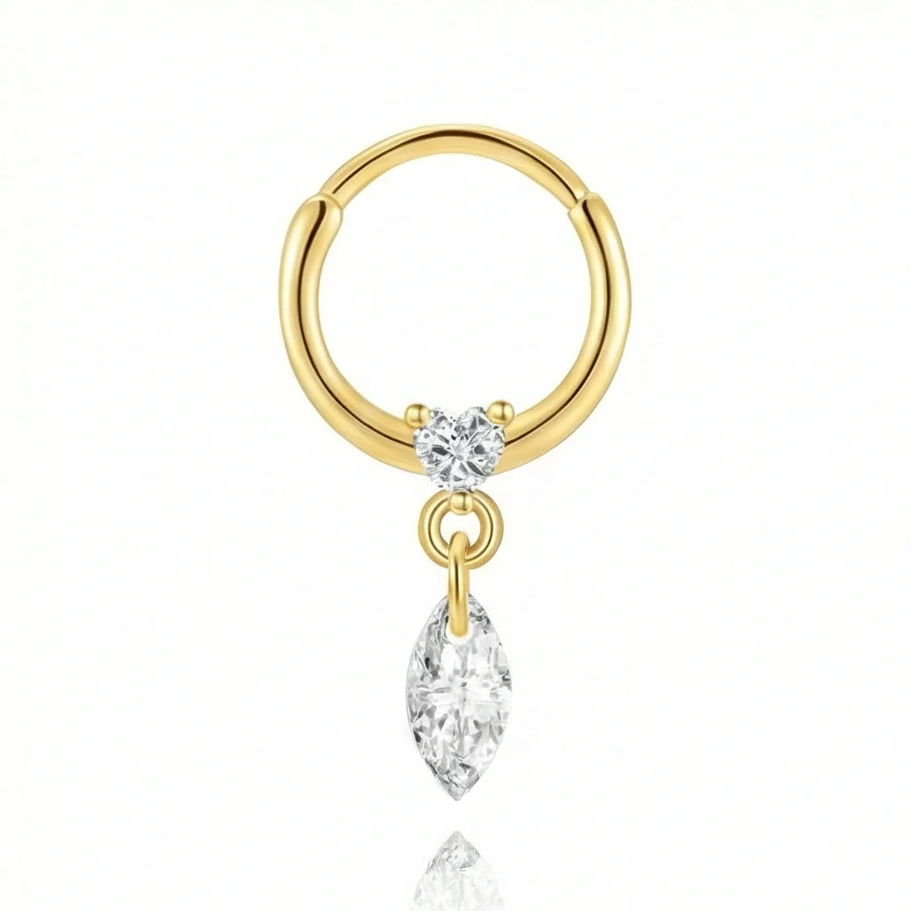 HOOP SEGMENT PIERCING IN STERLING SILVER - Image 6