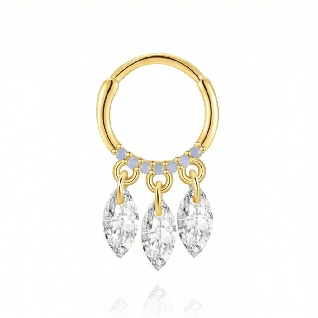 HOOP SEGMENT PIERCING IN STERLING SILVER - Image 7