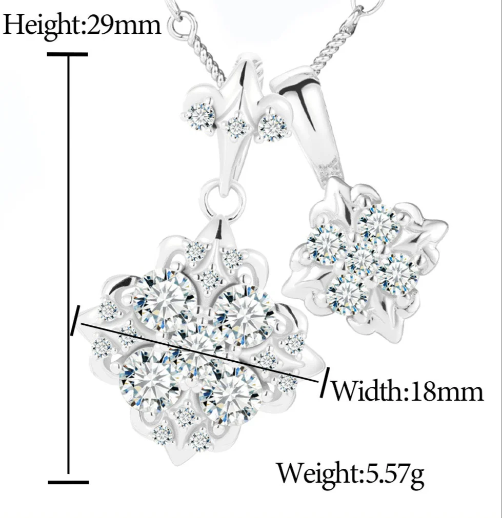 ICED OUT MOISSANITE DIAMOND IRIS PENDANT IN STERLING SILVER - Image 8