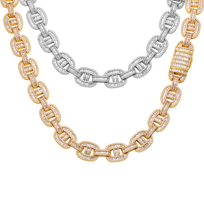 IE0489 MOISSANITE MIAMI CUBAN LINK CHAIN NECKLACE/BRACELET IN STERLING SILVER - Image 5