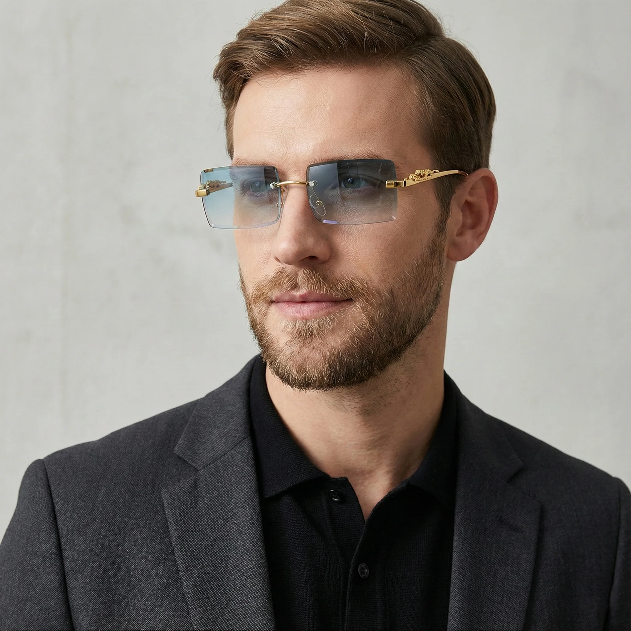 IMPERIAL DRAGON RIMLESS SUNGLASSES - Image 2