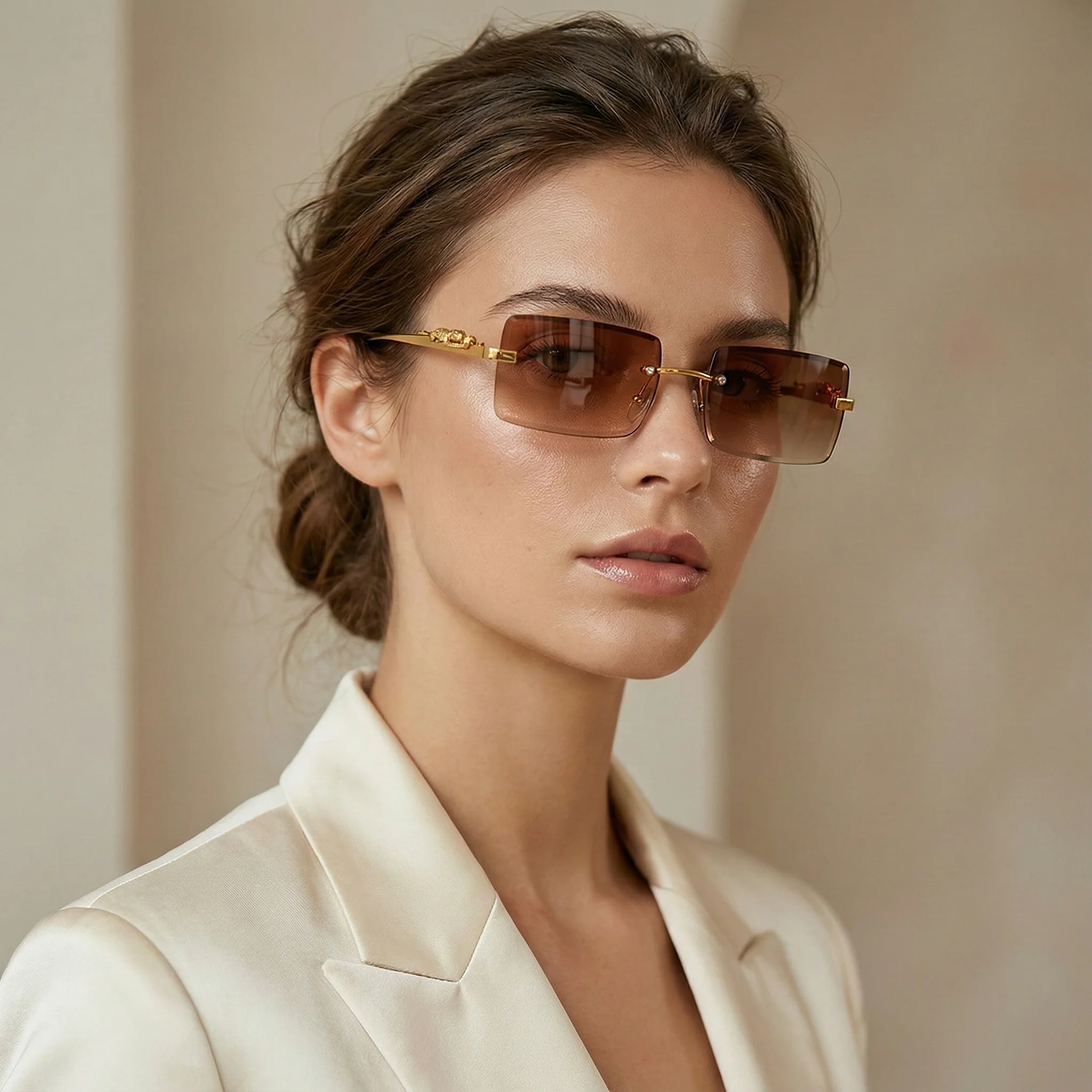 IMPERIAL DRAGON RIMLESS SUNGLASSES - Image 3