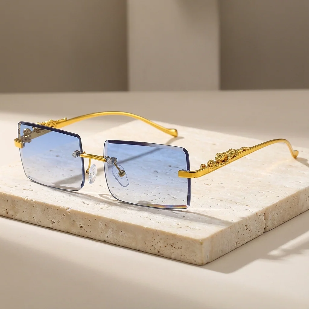 IMPERIAL DRAGON RIMLESS SUNGLASSES - Image 9