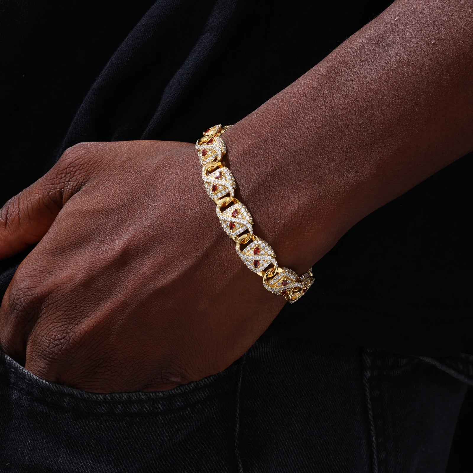 IMPERIAL EMBER MOISSANITE BRACELET IN STERLING SILVER - Image 2