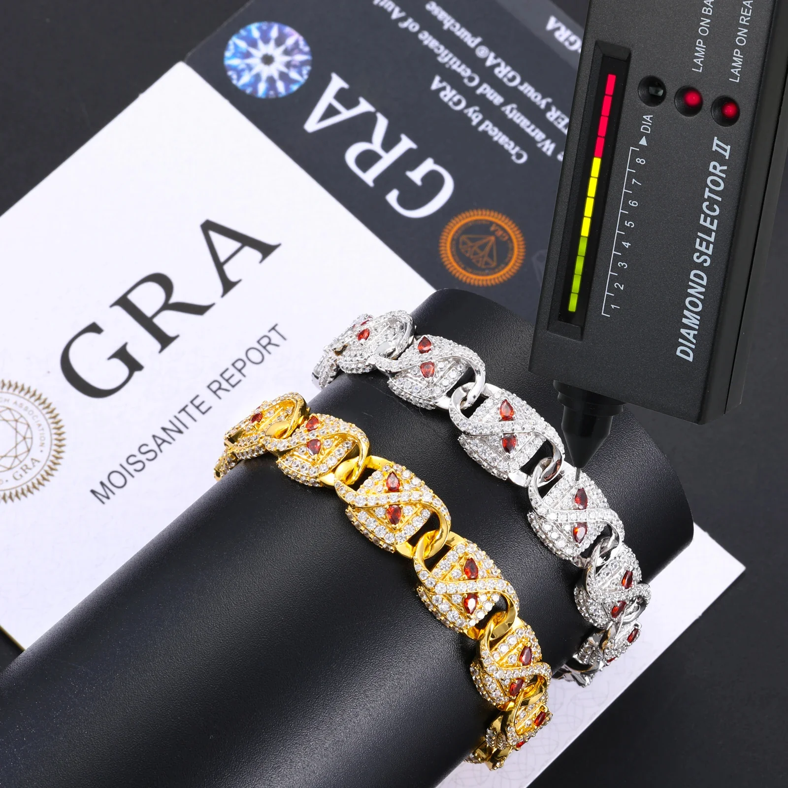 IMPERIAL EMBER MOISSANITE BRACELET IN STERLING SILVER - Image 6