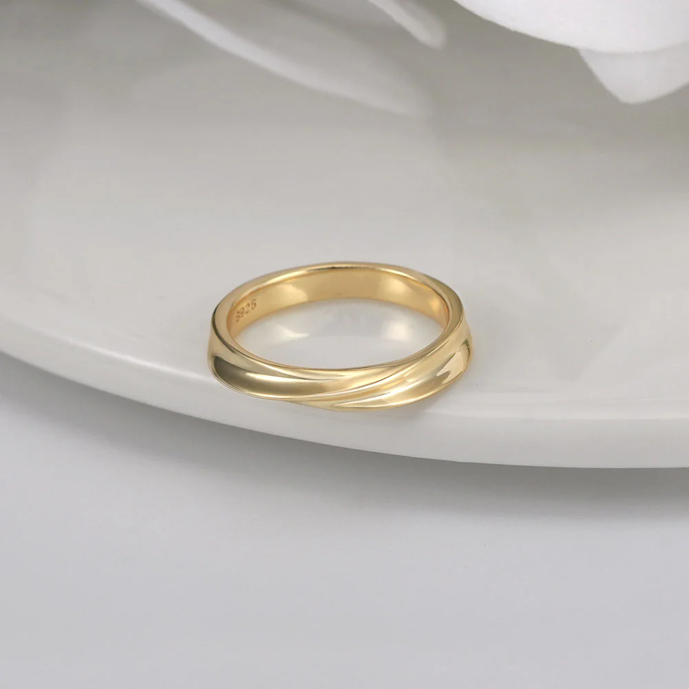INTERLOCKED ROLLING RING IN STERLING SILVER - Image 3