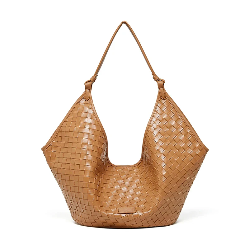 IVORA WOVEN CRESCENT TOTE BAG - Image 3