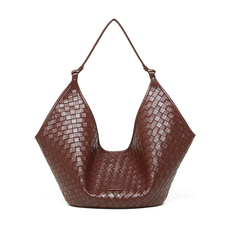 IVORA WOVEN CRESCENT TOTE BAG - Image 4