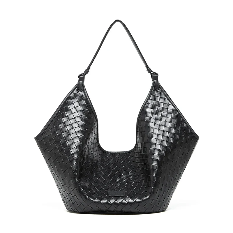 IVORA WOVEN CRESCENT TOTE BAG - Image 5