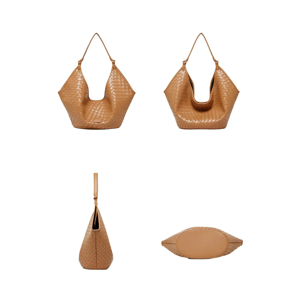 IVORA WOVEN CRESCENT TOTE BAG - Image 6