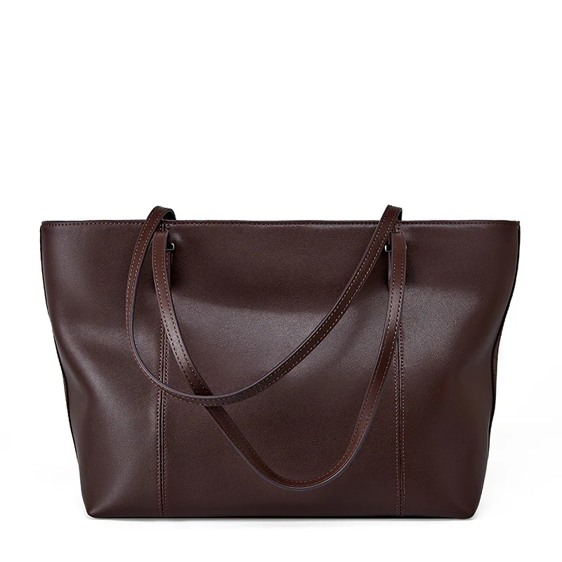 KAIA SMOOTH LEATHER TOTE - Image 4