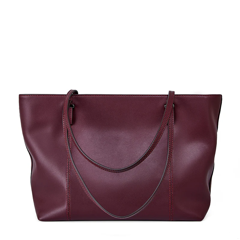 KAIA SMOOTH LEATHER TOTE - Image 7