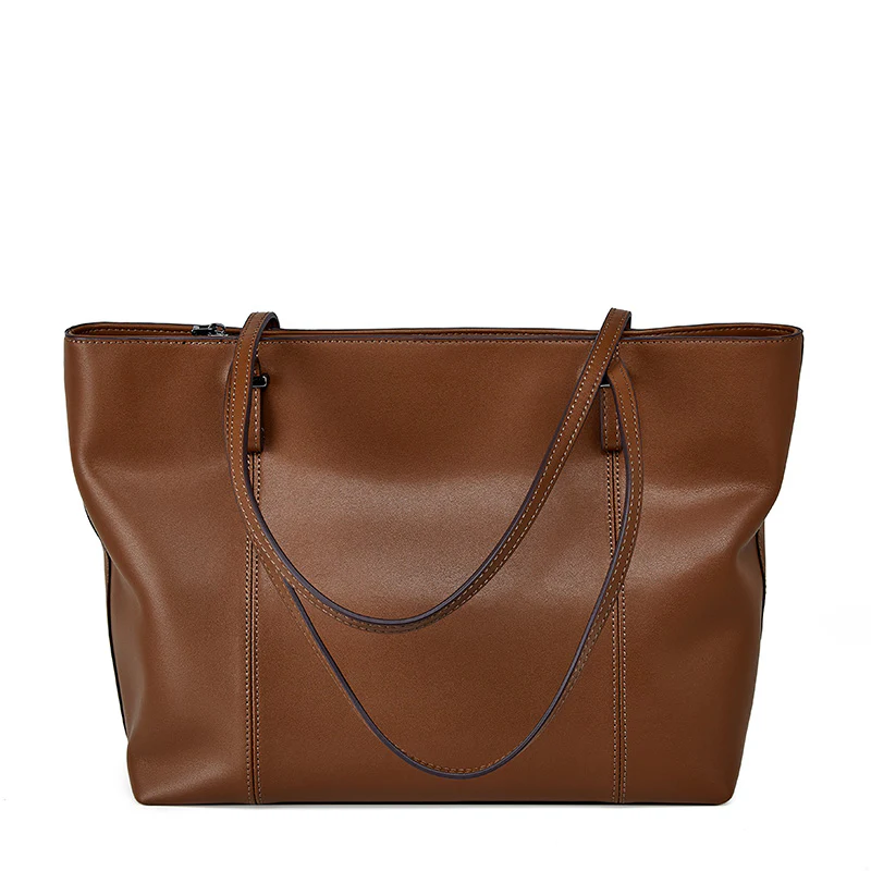 KAIA SMOOTH LEATHER TOTE - Image 8